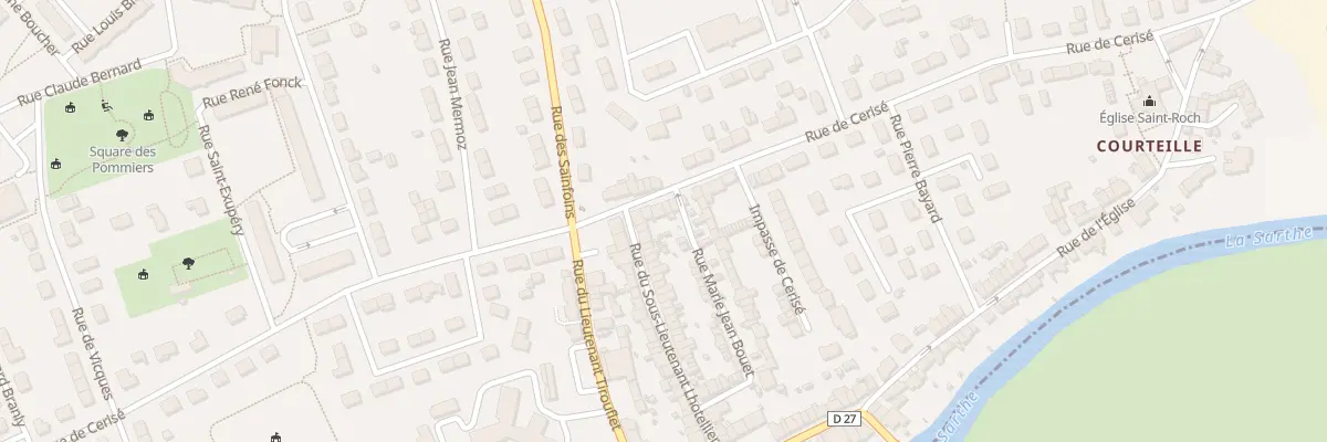 Plan du 86 Rue de Cerisé à Alençon