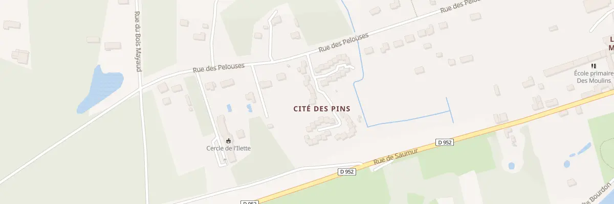 Plan du 4 Cité des Pins à Chouzé-sur-Loire