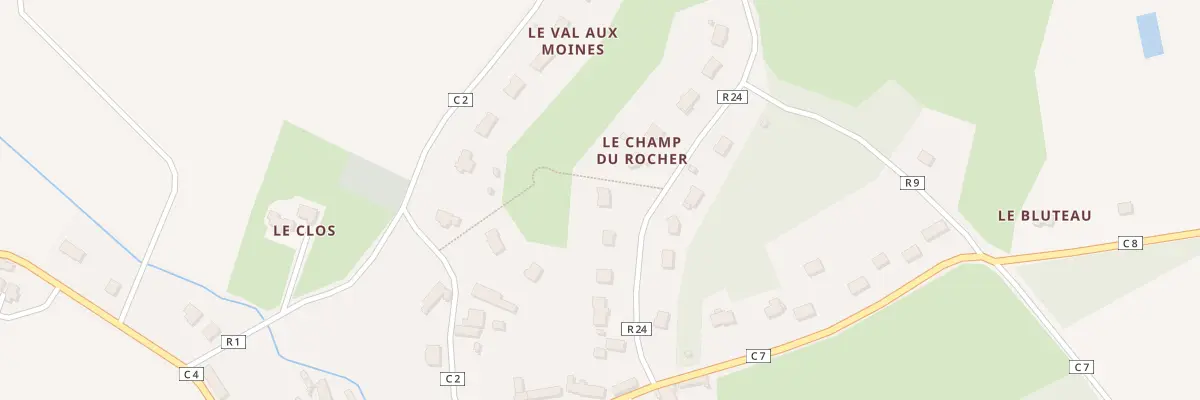 Plan du 11 Rue du Champ du Rocher à Chérisay