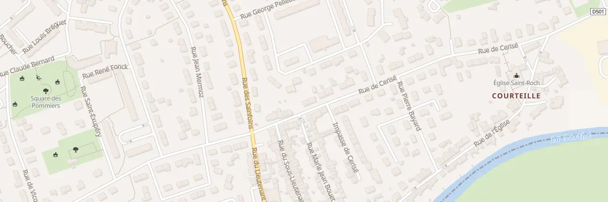 Plan du 89 Rue de Cerisé à Alençon