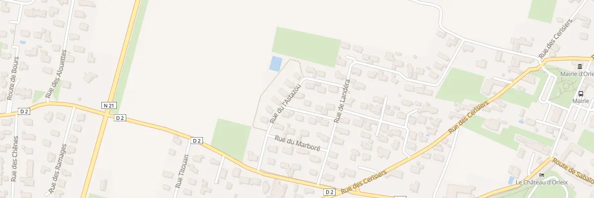 Plan du 8 Rue des Gréziolles à Orleix