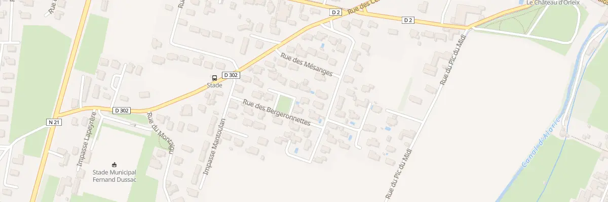 Plan du 17 Rue des Bergeronnettes à Orleix