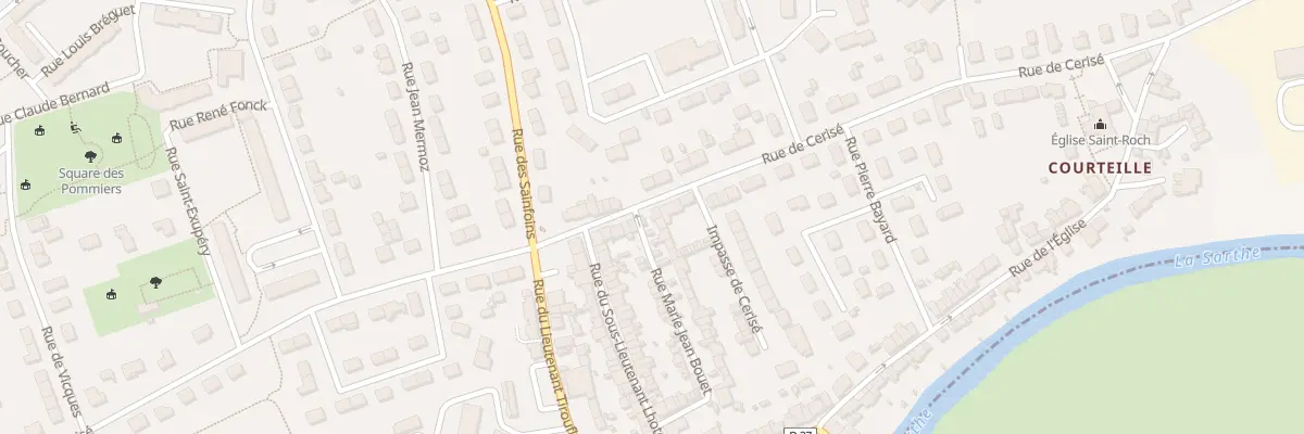 Plan du 92 Rue de Cerisé à Alençon