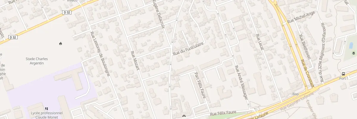 Plan du 2 Rue du Funiculaire au Havre