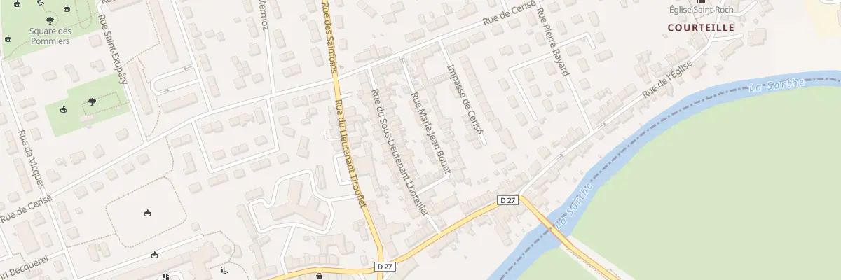 Plan du 20 Rue sous Lt Lhotellier à Alençon