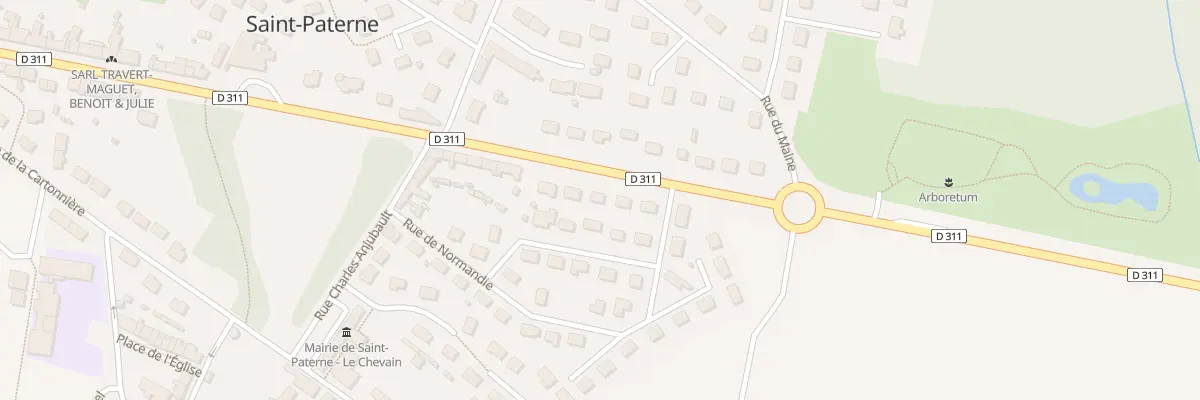 Plan du 56 Rue de Perseigne à Saint-Paterne - Le Chevain