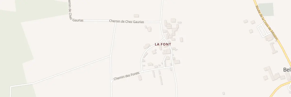 Plan du 5023 La Font à Bellon