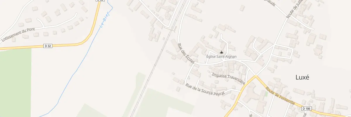 Plan du 13 Rue des Ecoles à Luxé
