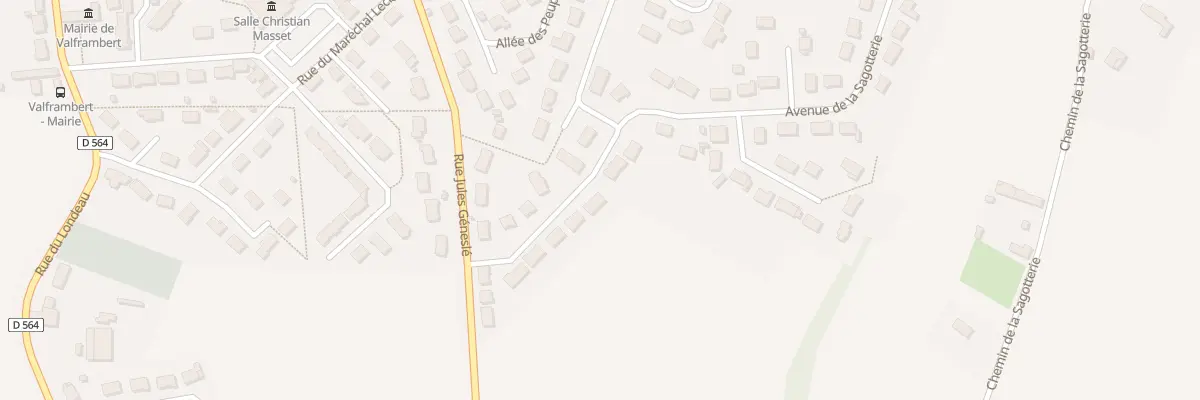 Plan du 12 Rue de l’Epine à Valframbert
