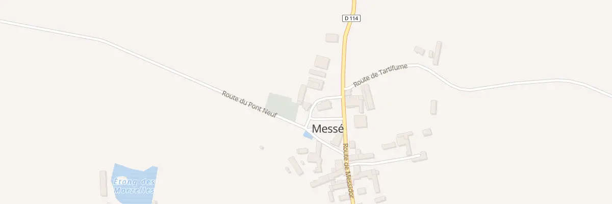 Plan du 1 Pl Sainte Melaine à Messé