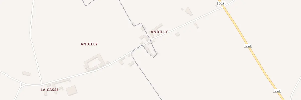 Plan du 8 Andilly à Vézières
