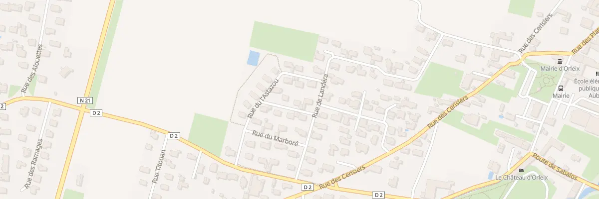 Plan du 4 Rue des Gréziolles à Orleix