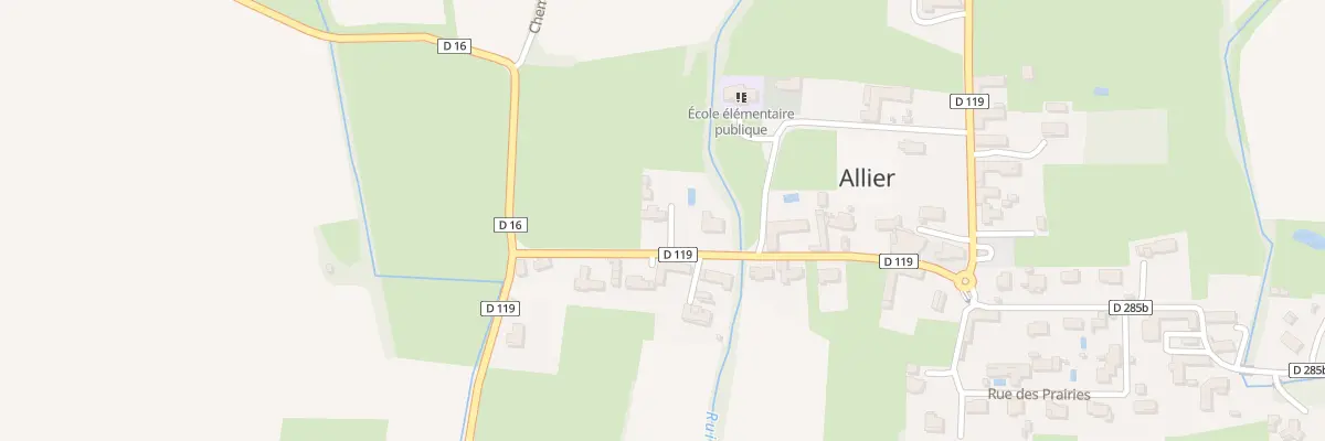 Plan du 14 Rue de la Plaine à Allier