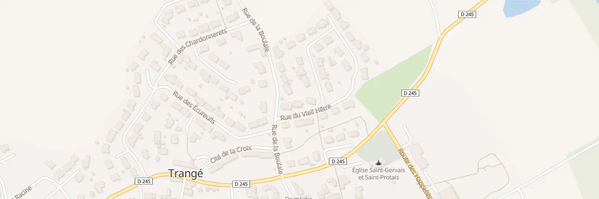 Plan du 3 Le Champ du Vieil Hetre à Trangé