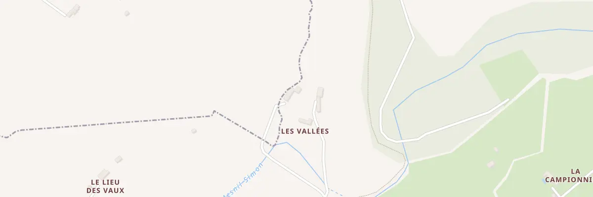 Plan du 2827 Che de la Vallée au Mesnil-Simon