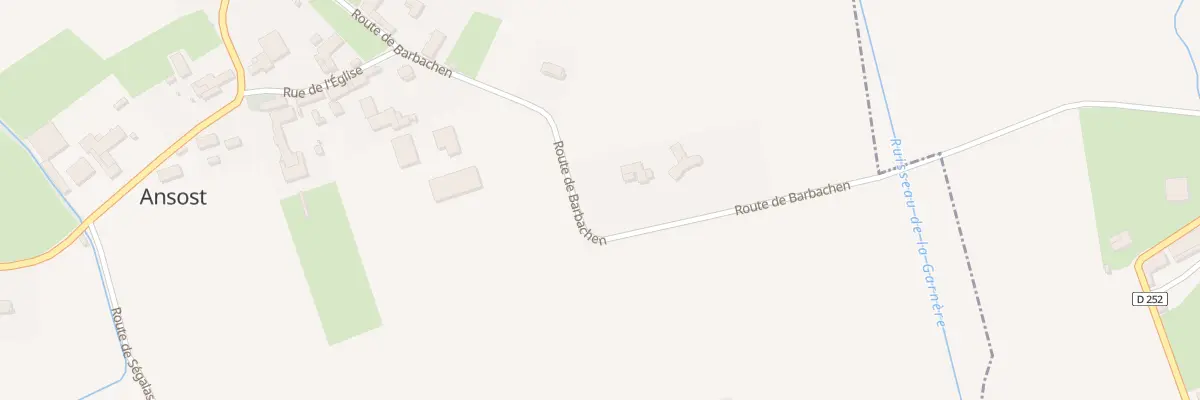 Plan du 401 Rte de Barbachen à Ansost