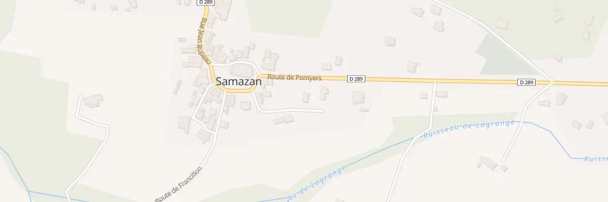 Plan du 323 Au Bourg à Samazan