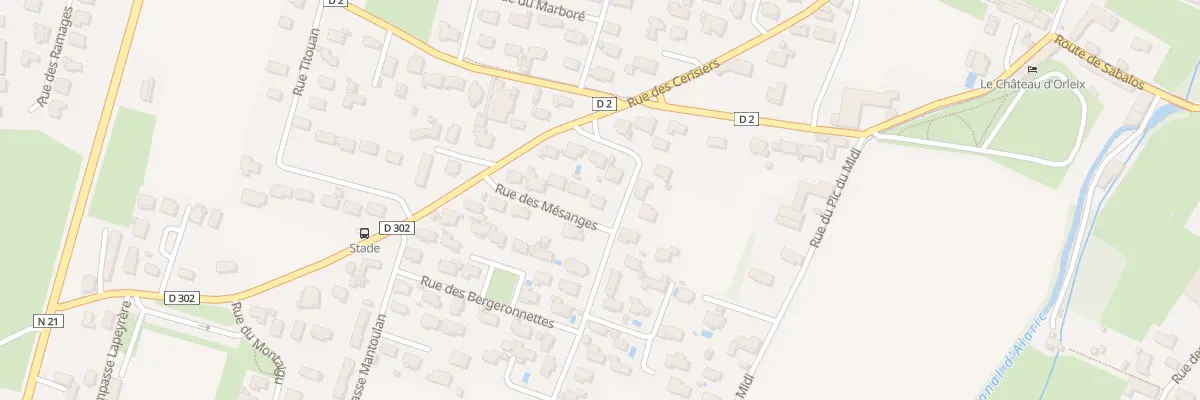Plan du 10 Rue des Mésanges à Orleix