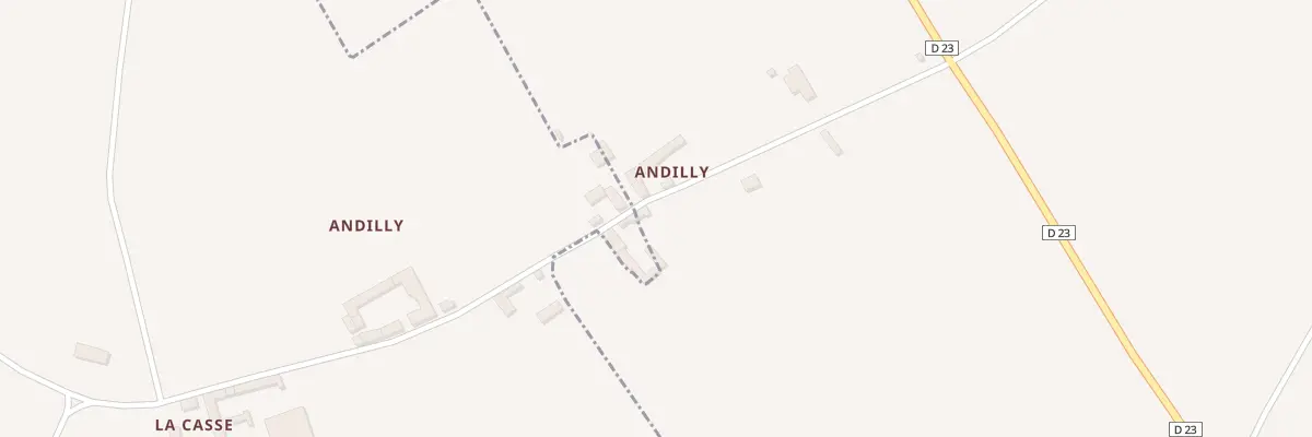 Plan du 5157 Andilly à Vézières