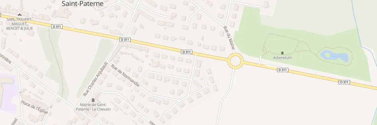 Plan du 21 Rue de Normandie à Saint-Paterne - Le Chevain