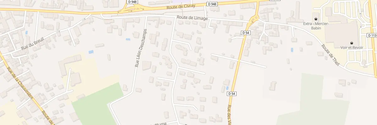 Plan du 3 Rue des Eglantiers à Sauzé-entre-Bois