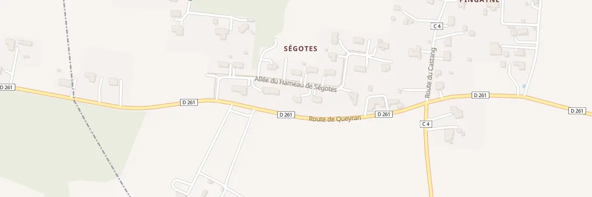 Plan du 6 All du Hameau de Segotes à La Réunion
