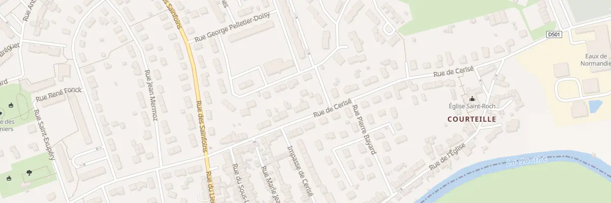 Plan du 99 Rue de Cerisé à Alençon