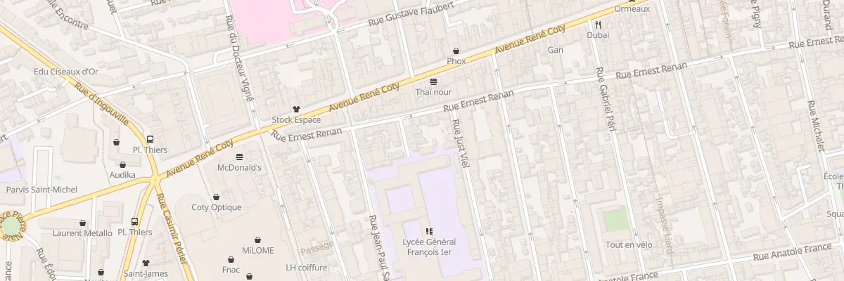 Plan du 20B Rue Ernest Renan au Havre