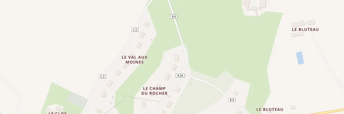 Plan du 1 Che du Bluteau à Chérisay