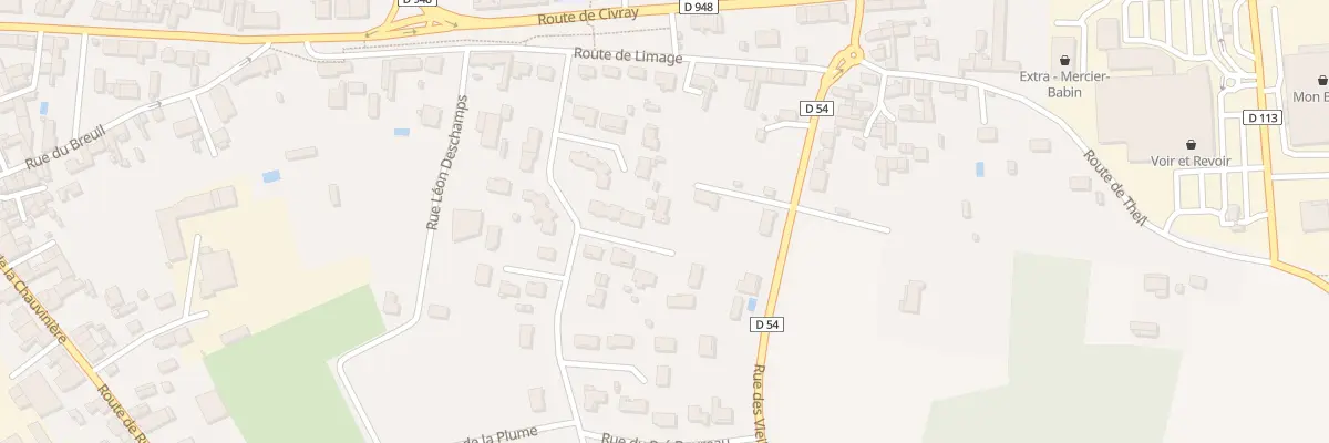 Plan du 7 Rue des Eglantiers à Sauzé-entre-Bois