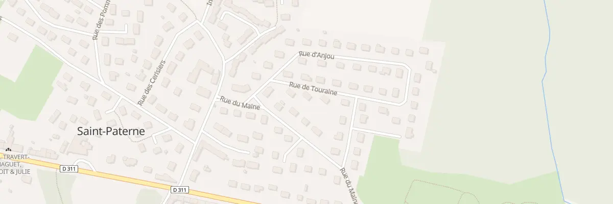 Plan du 6 Rue de Touraine à Saint-Paterne - Le Chevain