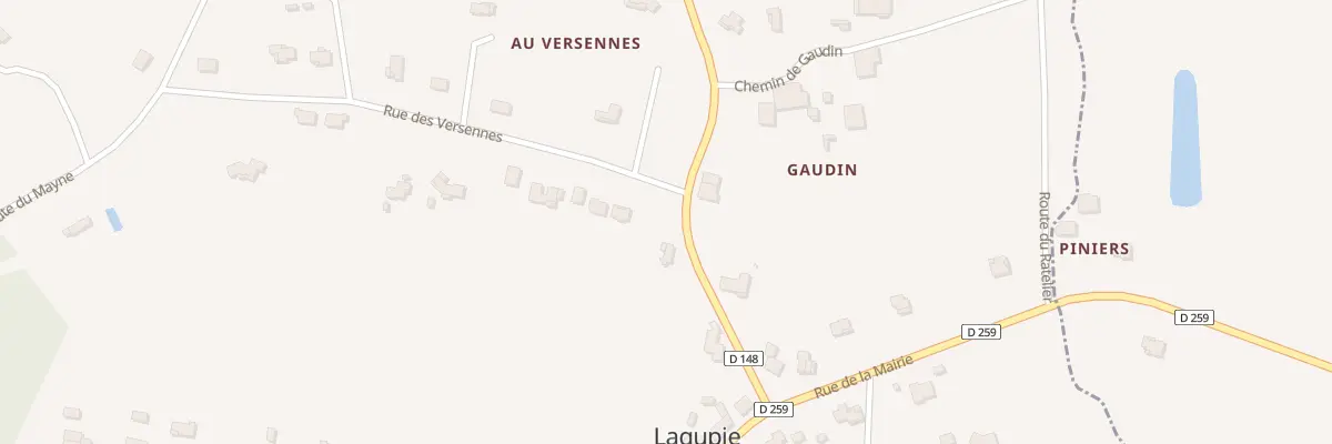 Plan du 72 La Rossignole à Lagupie