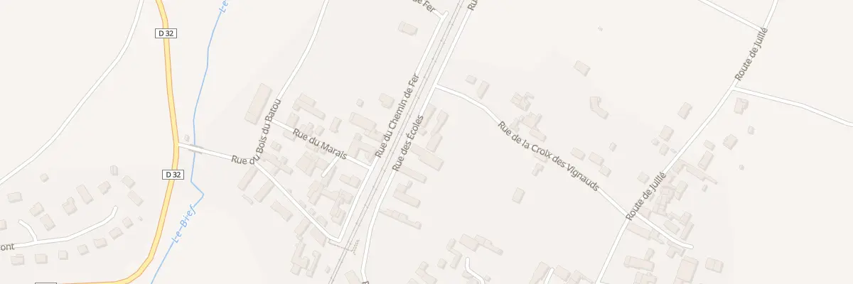 Plan du 8 Rue des Ecoles à Luxé