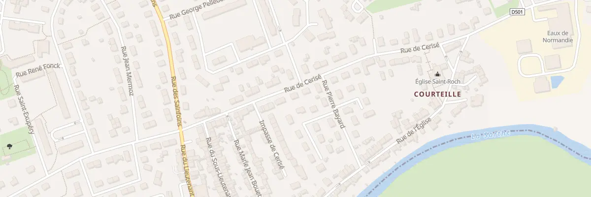 Plan du 108 Rue de Cerisé à Alençon