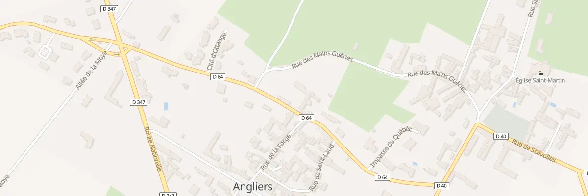 Plan du 16 Rue de Quebec à Angliers