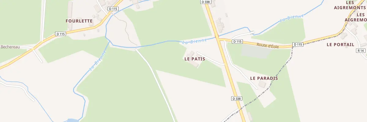 Plan du 5109 Le Patis à Piacé