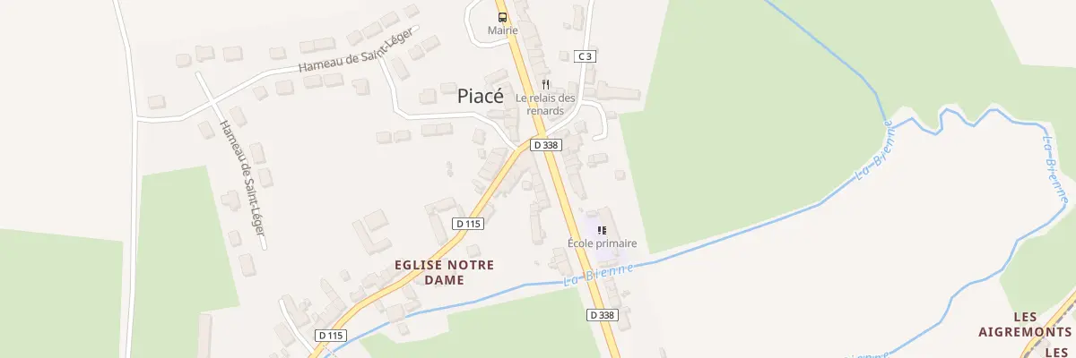 Plan du 13 Rte Nationale à Piacé