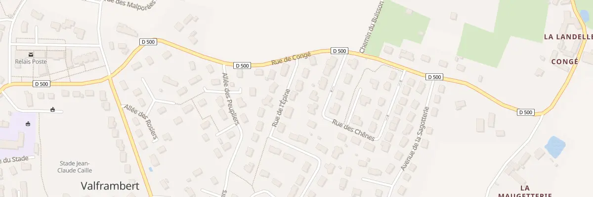 Plan du 46 Rue de l’Epine à Valframbert