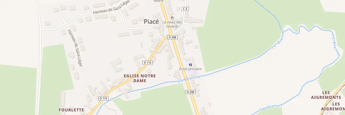 Plan du 7 Rte Nationale à Piacé