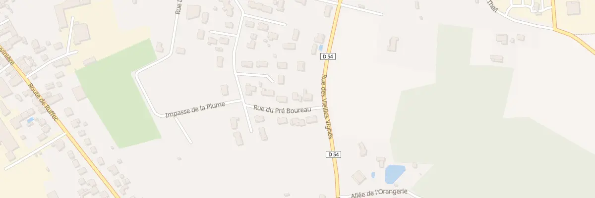 Plan du 11 Rue du Pré Bourreau à Sauzé-entre-Bois
