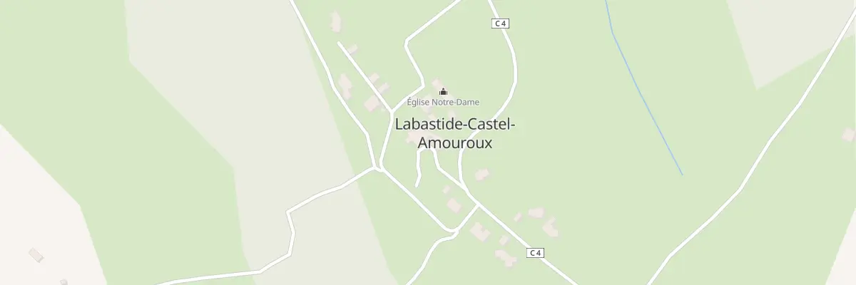 Plan du 110 Che du Bourg de Labastide à Labastide-Castel-Amouroux