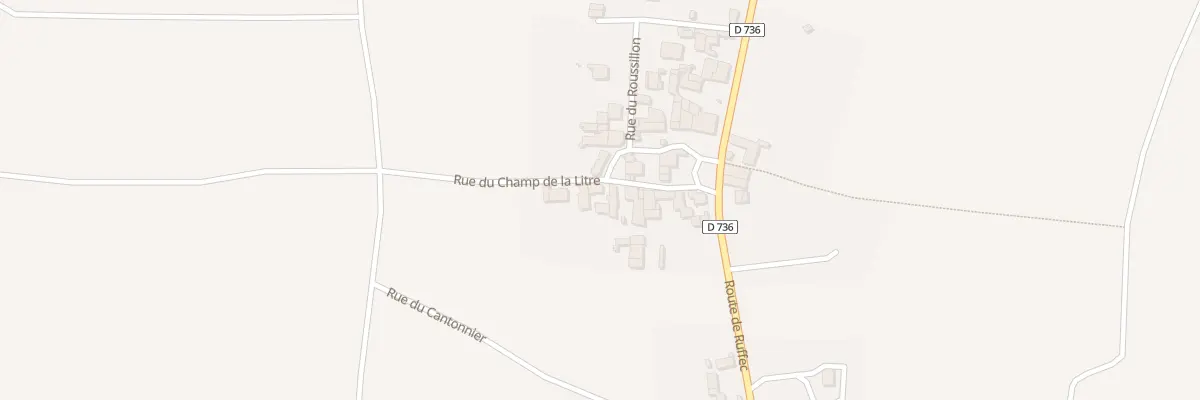 Plan du 5 Rue du Champs de la Litre à Charmé