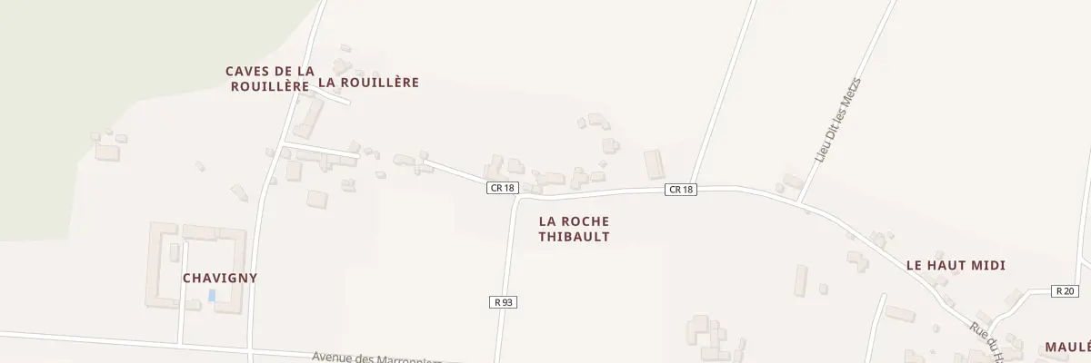 Plan du 121 La Roche Thibault à Lerné