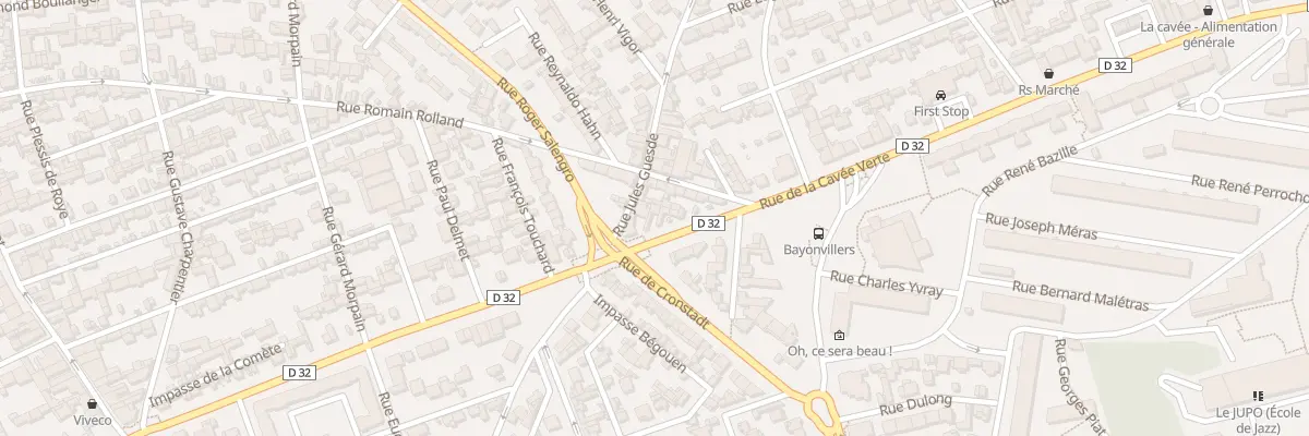 Plan du 201 Rue de la Cavée Verte au Havre