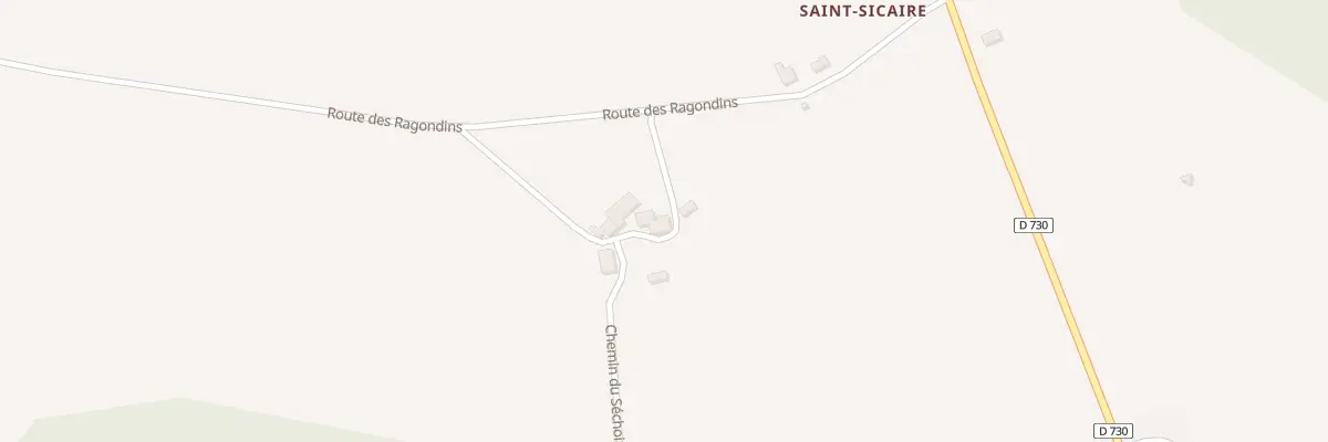Plan du 84 Saint Sicaire à Eygurande-et-Gardedeuil