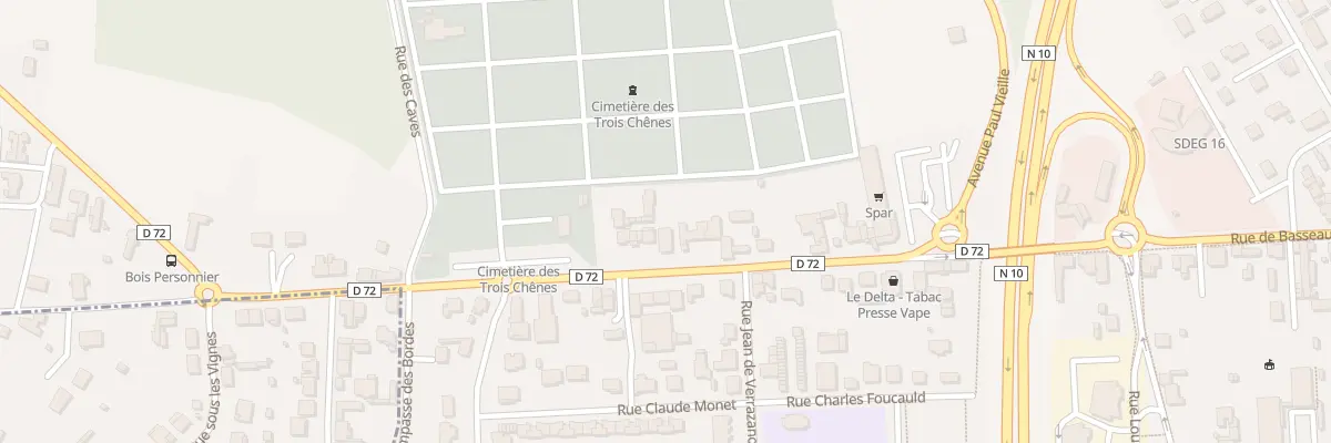 Plan du 338 Rue de Basseau à Angoulême