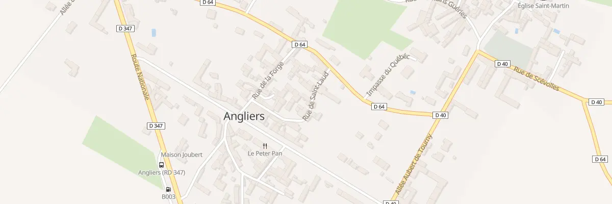 Plan du 7 Rue de Saint Laud à Angliers