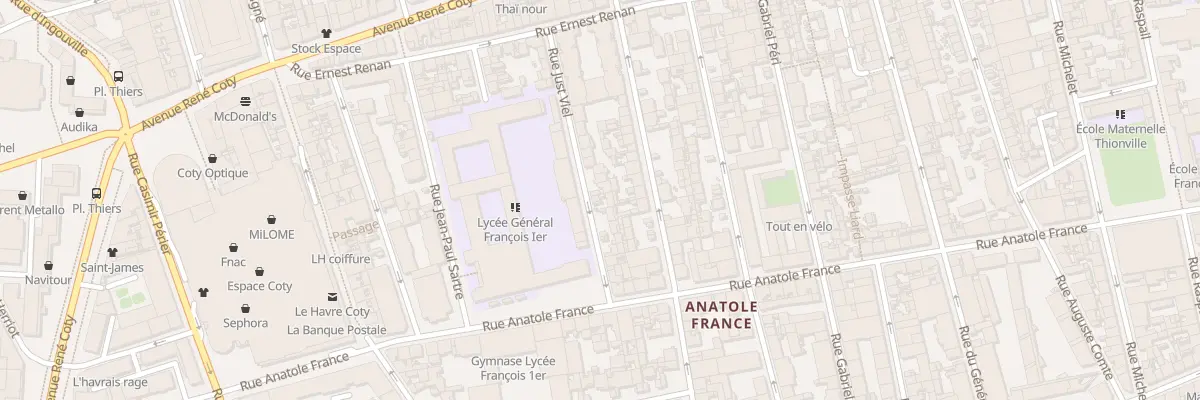 Plan du 16B Rue Just Viel au Havre