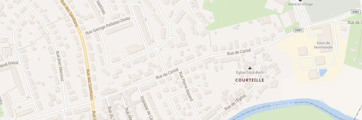 Plan du 109 Rue de Cerisé à Alençon