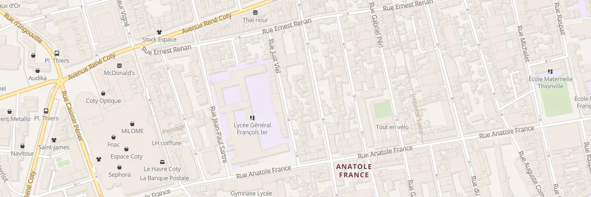 Plan du 22 Rue Just Viel au Havre